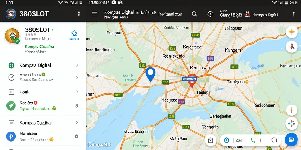 Antarmuka aplikasi Kompas Digital 380SLOT yang intuitif dan mudah dipahami.