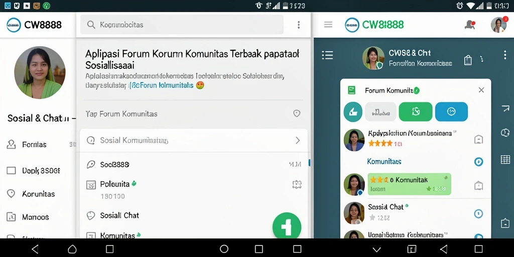 Screenshot antarmuka CW8888 menampilkan forum komunitas yang aktif.