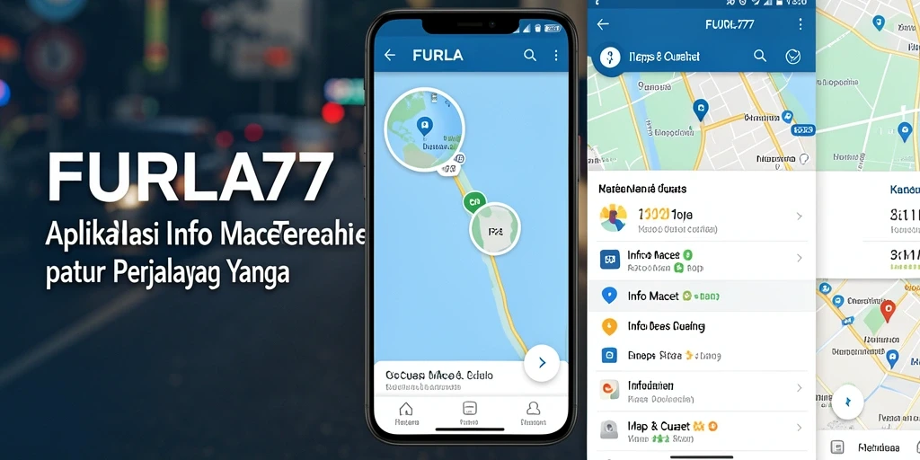 Tampilan antarmuka FURLA77 yang sederhana dan informatif untuk info macet.