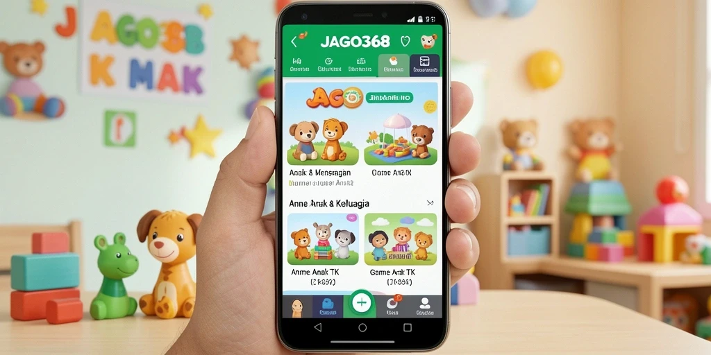 Tampilan antarmuka JAGO368 yang interaktif dan ramah anak.