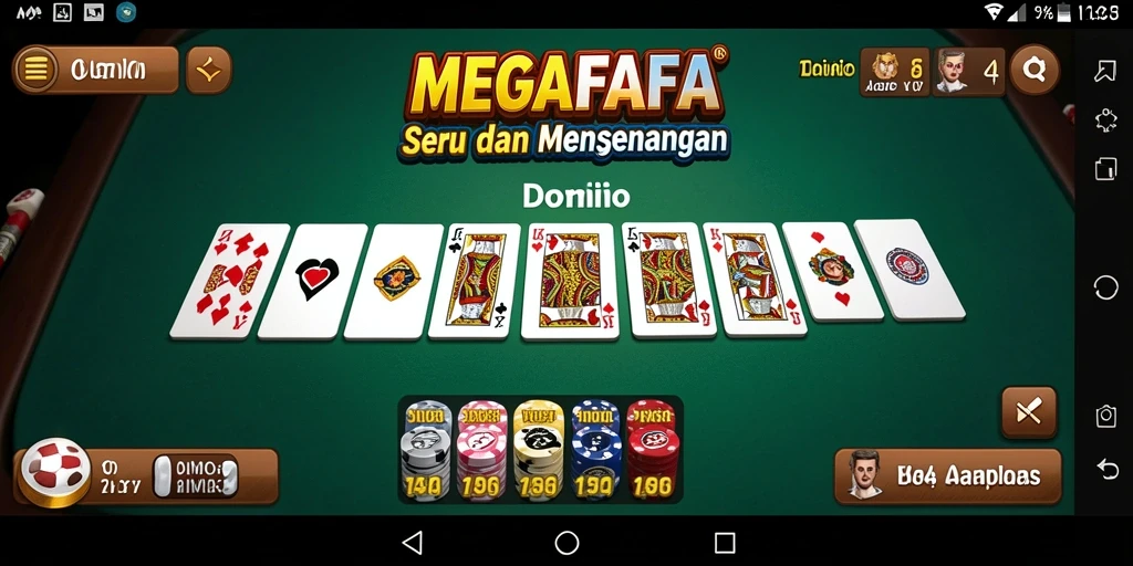Tampilan antarmuka utama MEGAFAFA yang menarik dan interaktif.