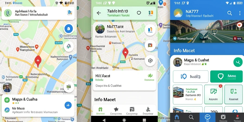 Antarmuka pengguna NA777 menampilkan informasi lalu lintas real-time dengan jelas.