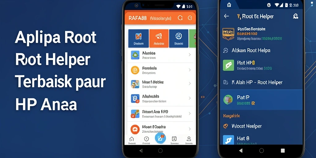 Tampilan antarmuka RAFA88 yang ramah pengguna dengan fitur Root Helper.
