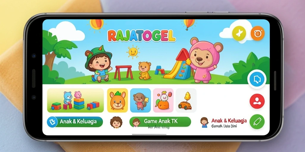 Antarmuka user-friendly aplikasi Game Anak TK RAJATOGEL.
